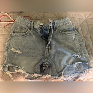 Altar'd State Light Blue Denim Shorts